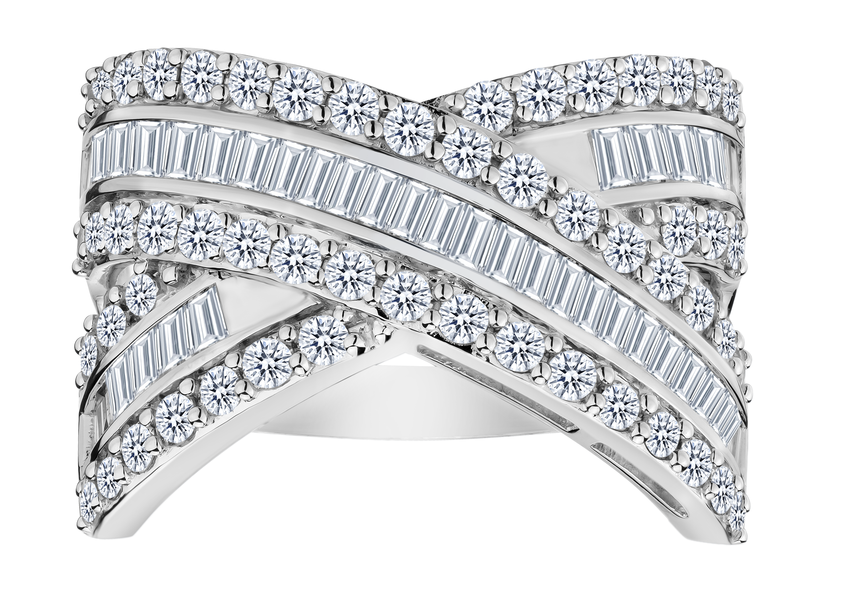 2.00 Carat of Diamonds Ring, 10kt White Gold.....................NOW