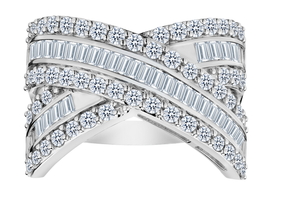 2.00 Carat of Diamonds Ring, 10kt White Gold.....................NOW