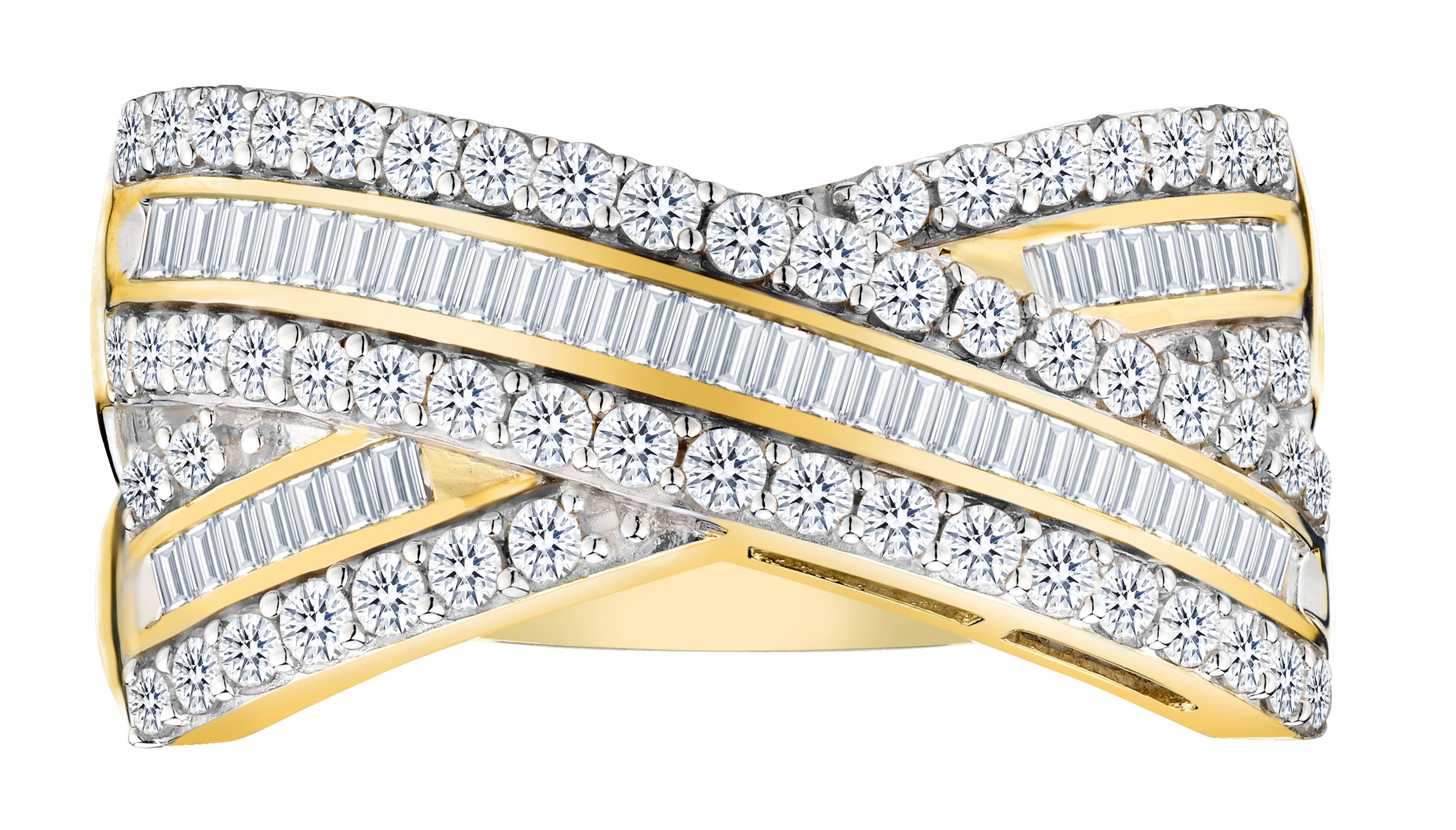 1.00 Carat of Diamonds Ring, 10kt Yellow Gold.....................NOW