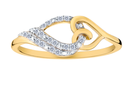 .07 Carat Of Diamonds "Love" Ring, 10kt Yellow Gold.....................NOW
