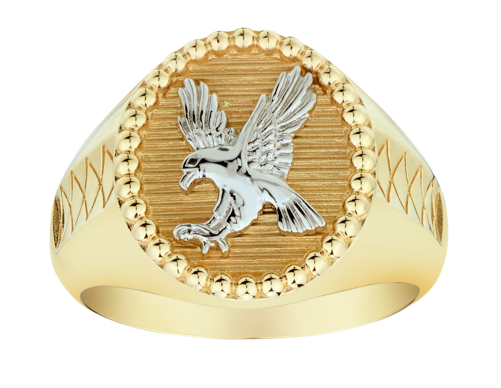 Eagle Gentleman's Ring, 10kt Two Tone.....................NOW