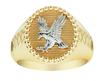 Eagle Gentleman's Ring, 10kt Two Tone.....................NOW