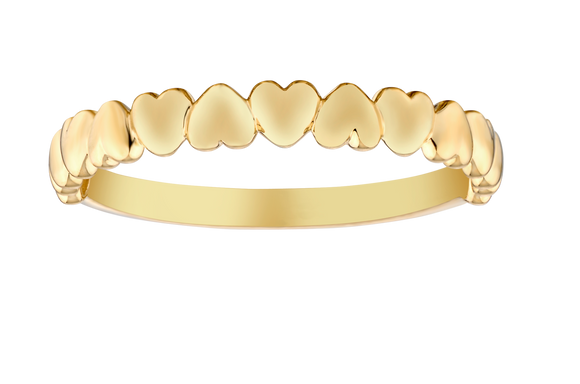 "True Hearts" Ring, 10kt Yellow Gold.....................NOW