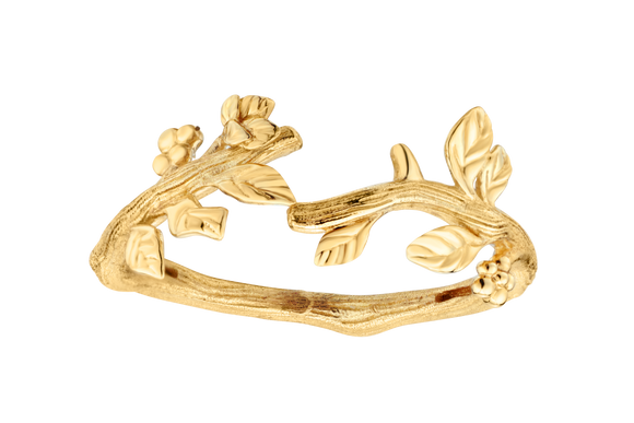 "Leaves In Nature" Ring, 10kt Yellow Gold.....................NOW