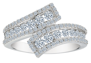 1.00 Carat of Lab Grown Diamonds Ring, Silver.....................NOW - Griffin Jewellery Designs