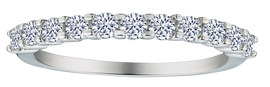 .50 Carat of Lab Grown Diamonds Band, 10kt White Gold.....................NOW