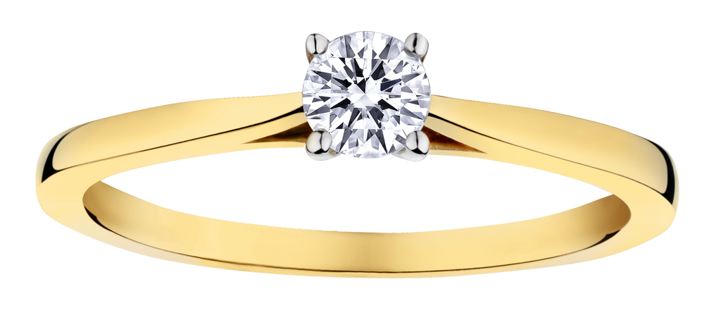 .28 Carat of Lab Grown Diamond Round Solitaire Ring, 10kt Yellow Gold.....................NOW