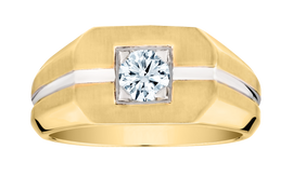 .52 Carat of Lab Grown Diamond Men's Ring, 10kt Two Tone.....................NOW
