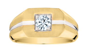 .52 Carat of Lab Grown Diamond Men's Ring, 10kt Two Tone.....................NOW