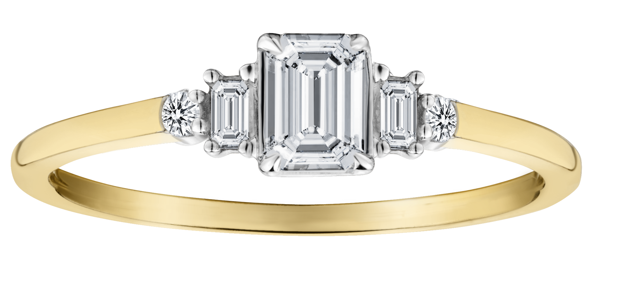 .40 Carat of Lab Grown Diamonds Engagement Ring, 10kt Two Tone.....................NOW