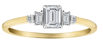 .40 Carat of Lab Grown Diamonds Engagement Ring, 10kt Two Tone.....................NOW