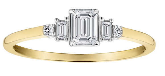 .40 Carat of Lab Grown Diamonds Engagement Ring, 10kt Two Tone.....................NOW