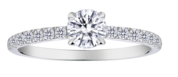 .75 Carat of Lab Grown Diamonds, 10kt White Gold.....................NOW