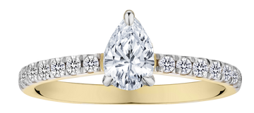 .75 Carat of Lab Grown Diamonds Ring, 10kt Yellow Gold.....................NOW