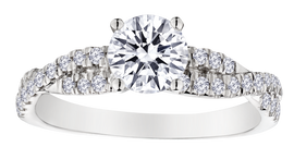 1.00+ Carat of Lab Grown Diamonds Engagement Ring, 10kt White Gold.....................NOW - Griffin Jewellery Designs