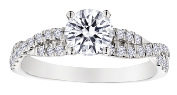 1.00+ Carat of Lab Grown Diamonds Engagement Ring, 10kt White Gold.....................NOW - Griffin Jewellery Designs