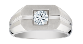 .52 Carat of Lab Grown Diamond Men's Ring, 10kt White Gold.....................NOW