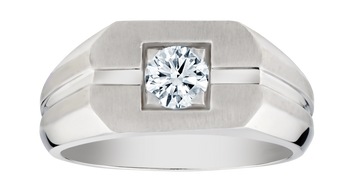 .52 Carat of Lab Grown Diamond Men's Ring, 10kt White Gold.....................NOW