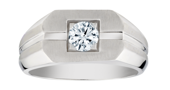 .52 Carat of Lab Grown Diamond Men's Ring, 10kt White Gold.....................NOW