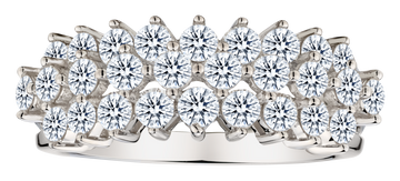 1.50 Carat of Diamonds "Stairway to Heaven" Diamond Ring, 10kt White Gold.....................NOW