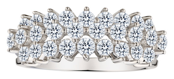 1.50 Carat of Diamonds "Stairway to Heaven" Diamond Ring, 10kt White Gold.....................NOW