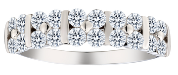 1.02 Carat of Lab Grown Diamonds Ring, Silver.....................NOW