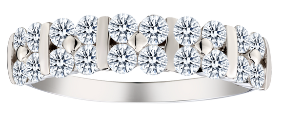 1.02 Carat of Lab Grown Diamonds Ring, Silver.....................NOW