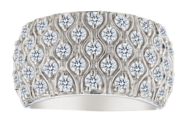 1.27 Carat of Lab Grown Diamonds Ring, Silver.....................NOW