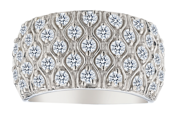 1.27 Carat of Lab Grown Diamonds Ring, Silver.....................NOW