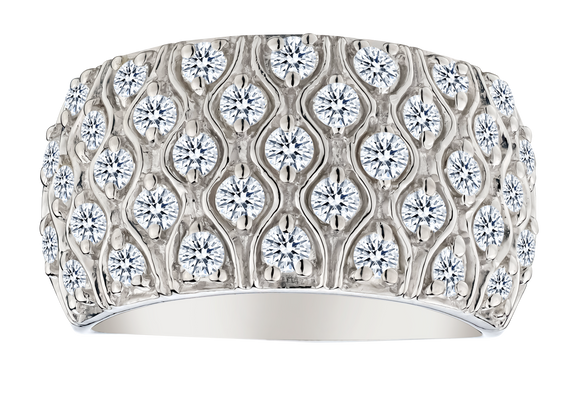 1.27 Carat of Lab Grown Diamonds Ring, Silver.....................NOW