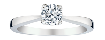 .25 Carat of Lab Grown Diamond Solitaire Ring, Silver.....................NOW