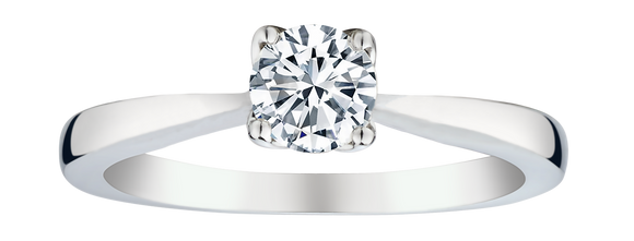 .25 Carat of Lab Grown Diamond Solitaire Ring, Silver.....................NOW