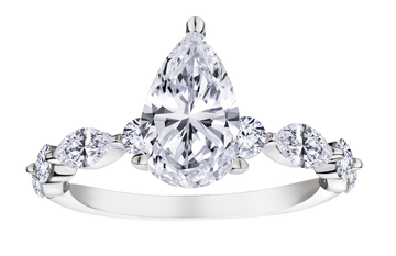 2.27 Carats of Lab Grown Diamonds Engagement Ring, 14kt White Gold.....................NOW - Griffin Jewellery Designs