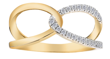 .18 Carats of Lab Grown Diamond 'Embrace' Ring, 10kt Yellow Gold.....................NOW - Griffin Jewellery Designs