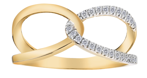 .18 Carats of Lab Grown Diamond Ring, 10kt Yellow Gold.....................NOW