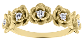 .20 Carat of Lab Grown Diamonds "Rose" Ring, 10kt Yellow Gold.....................NOW