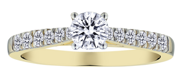 .67 Carat of Lab Grown Diamonds Round Engagement Ring, 10kt Yellow Gold.....................NOW - Griffin Jewellery Designs