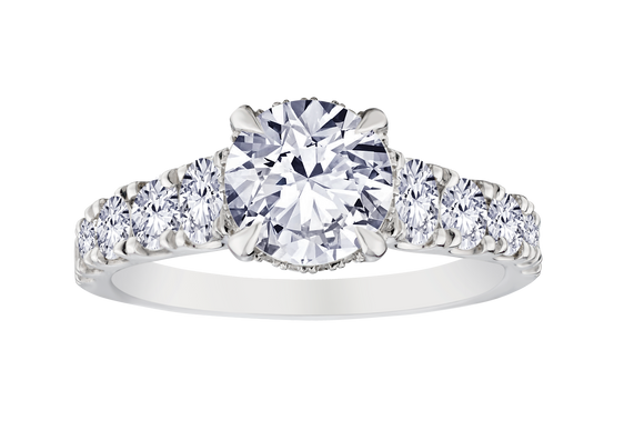 2.70 Carat Of Lab Grown Diamonds Ring, 10kt White Gold.....................NOW