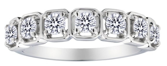 .75 Carat of Lab Grown Diamonds Ring, Silver.....................NOW