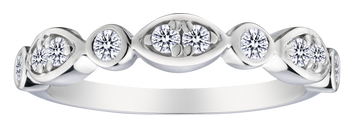 .30 Carat of Lab Grown Diamonds Ring, Silver.....................NOW