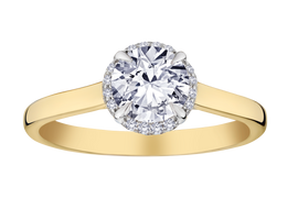 1.17+ Carat Of Lab Grown Diamond "Brilliant" Cut Ring, 10kt Two Tone.....................NOW