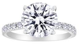 3.38+ Carat Of Lab Grown Diamonds Ring, 14kt White Gold.....................NOW