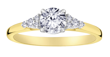 .62+ Carat Of Lab Grown Diamonds Ring, 10kt Yellow Gold.....................NOW