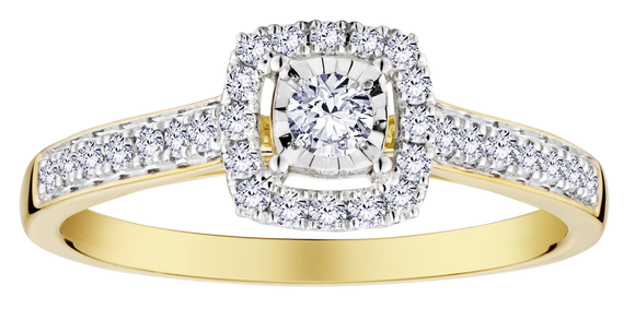 .40+ Carat Of Lab Grown Diamonds Ring, 10kt Yellow Gold.....................NOW