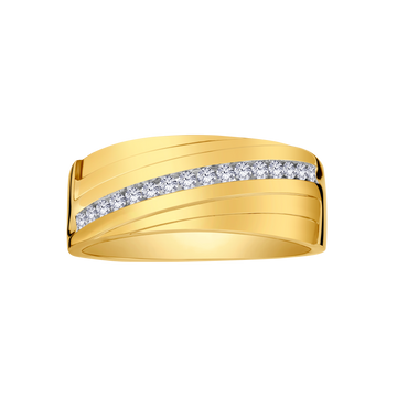 .25 Carat Of Lab Grown Diamonds Wide Men'S Ring, 10kt Yellow Gold.....................NOW - Griffin Jewellery Designs