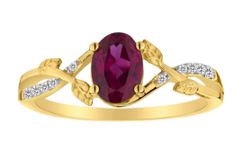 1.00 Carat Of Created Ruby & Diamonds "Tree Of Life" Ring, 10kt Yellow Gold.....................NOW