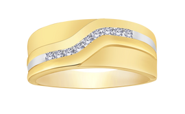 .20 Carat Of Lab Grown Diamonds Men'S Band, 10kt Yellow Gold.....................NOW