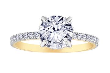 1.95+ Carat Of Lab Grown Diamond "Brilliant" Cut Ring, 14kt Yellow Gold.....................NOW - Griffin Jewellery Designs