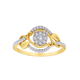 .26 Carat of Lab Grown Diamonds Ring, 10kt Yellow Gold.....................NOW