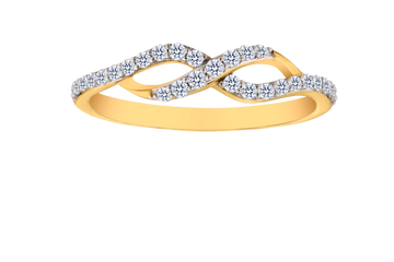 .10 Carat of Lab Grown Diamonds "Infinity" Ring, 10kt Yellow Gold.....................NOW - Griffin Jewellery Designs